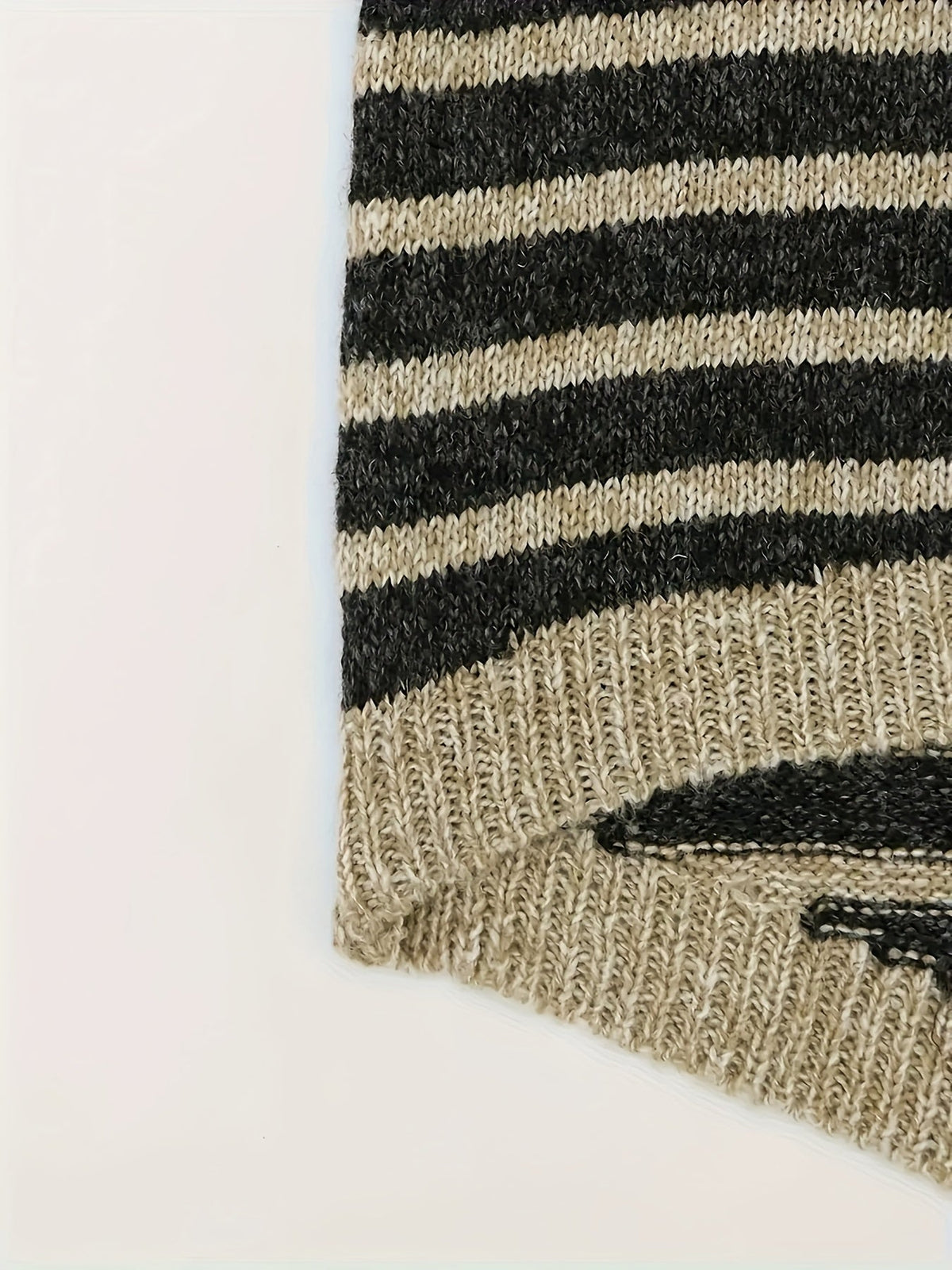 Harper | Women's Oversized Knit Sweater | Striped · PNY