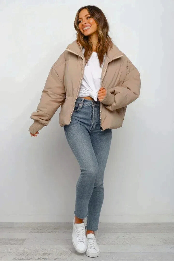 Harper | Women's Oversized Puffer Jacket | Cropped · PNY