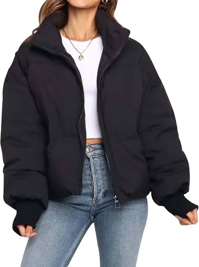 Harper | Women's Oversized Puffer Jacket | Cropped · PNY