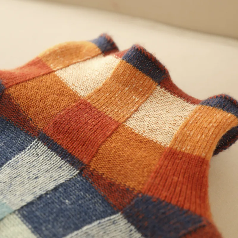 Harper | Women's Oversized Sweater | Checkered Pattern · PNY