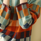 Harper | Women's Oversized Sweater | Checkered Pattern · PNY