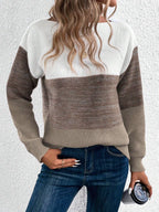 Harper | Women's Oversized Sweater | Color Block Knit · PNY