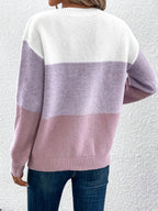 Harper | Women's Oversized Sweater | Color Block Knit · PNY