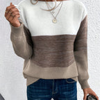Harper | Women's Oversized Sweater | Color Block Knit · PNY