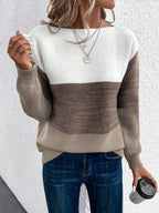 Harper | Women's Oversized Sweater | Color Block Knit · PNY