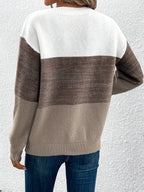 Harper | Women's Oversized Sweater | Color Block Knit · PNY