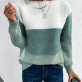 Harper | Women's Oversized Sweater | Color Block Knit