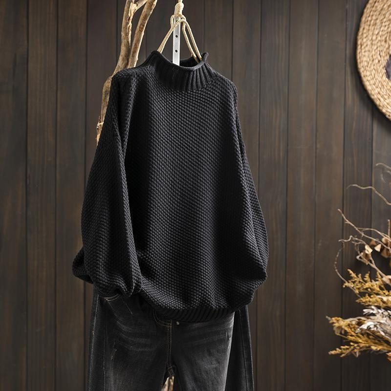 Harper | Women's Oversized Turtleneck Sweater | Chunky Knit · PNY