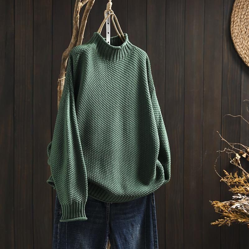 Harper | Women's Oversized Turtleneck Sweater | Chunky Knit · PNY