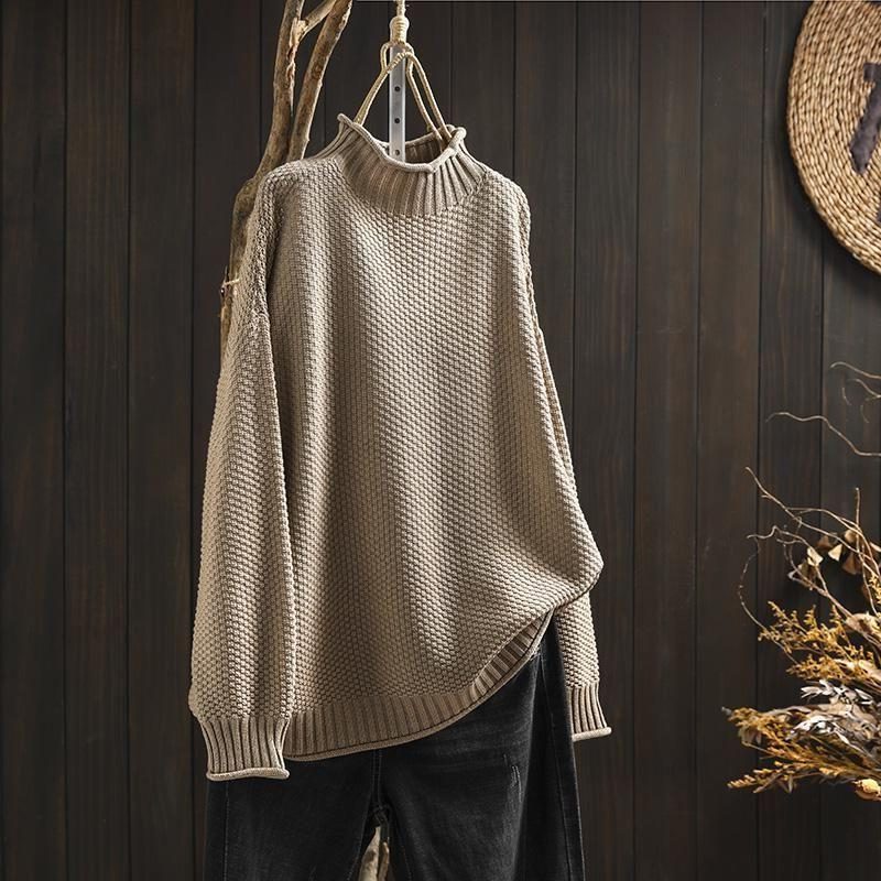Harper | Women's Oversized Turtleneck Sweater | Chunky Knit · PNY