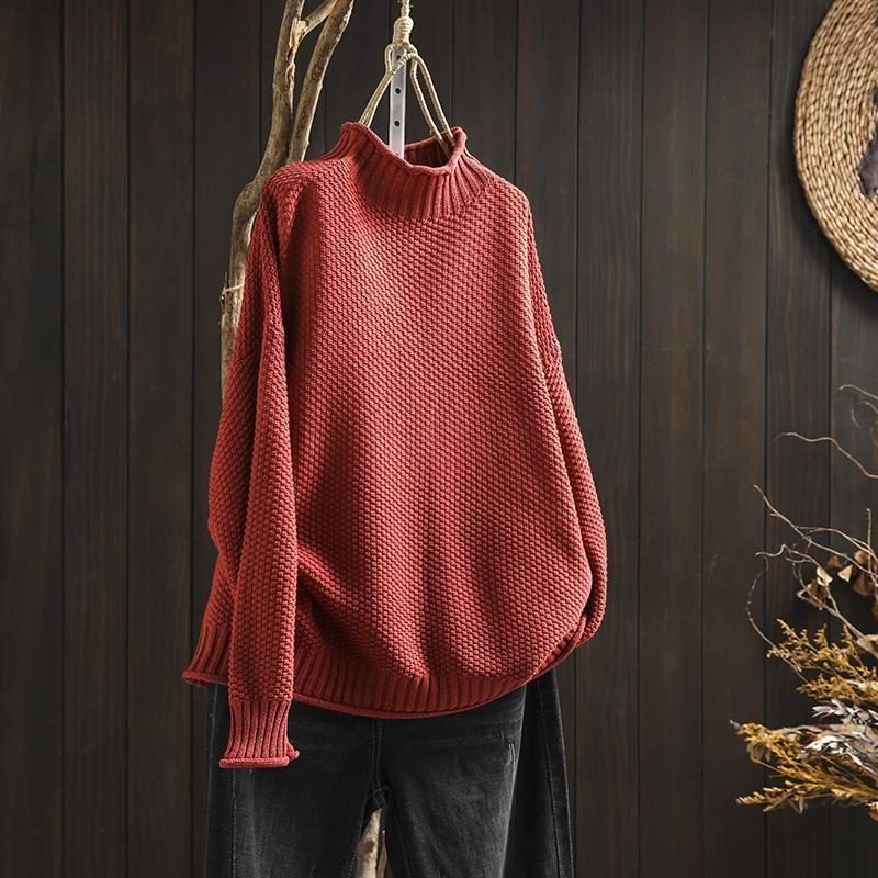 Harper | Women's Oversized Turtleneck Sweater | Chunky Knit · PNY