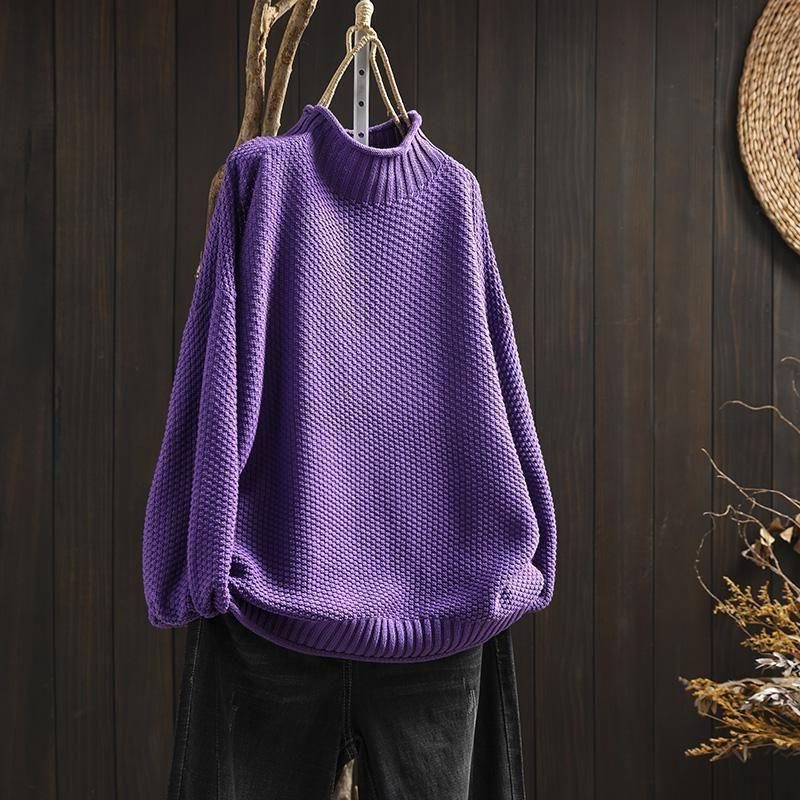 Harper | Women's Oversized Turtleneck Sweater | Chunky Knit · PNY