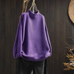 Harper | Women's Oversized Turtleneck Sweater | Chunky Knit · PNY