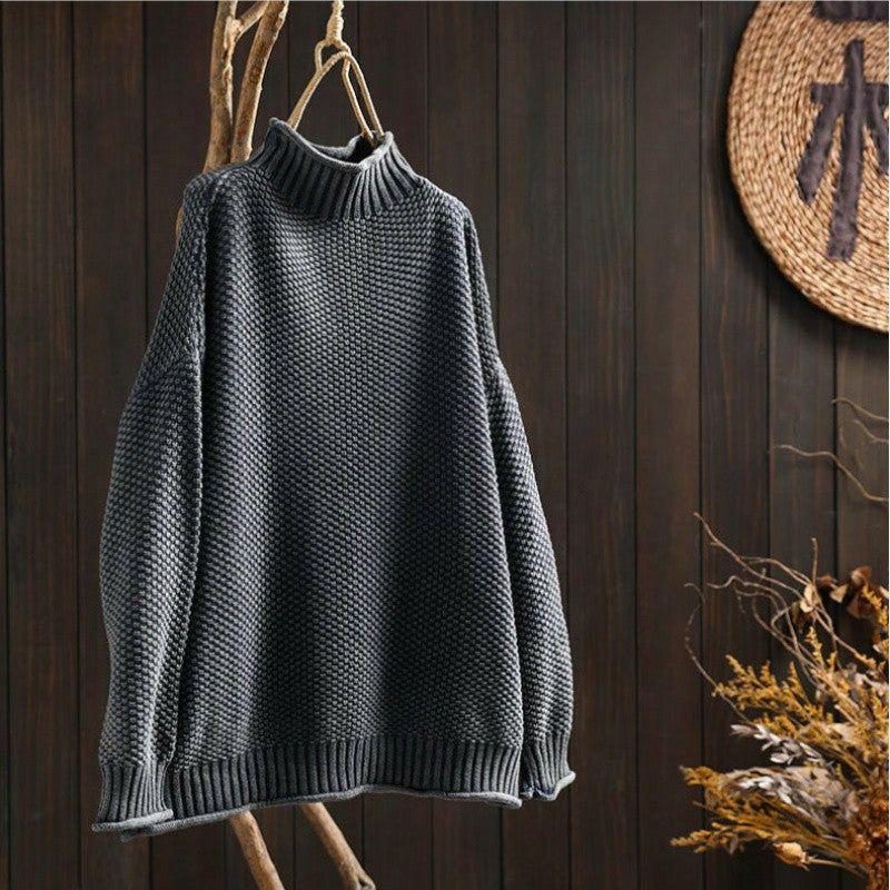 Harper | Women's Oversized Turtleneck Sweater | Chunky Knit · PNY