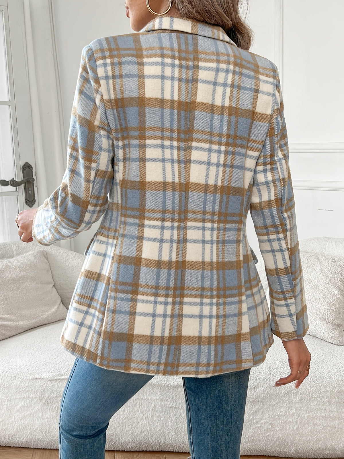 Harper | Women's Plaid Blazer | Single-Button · PNY