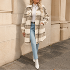 Harper | Women's Plaid Shacket | Sherpa Fleece · PNY
