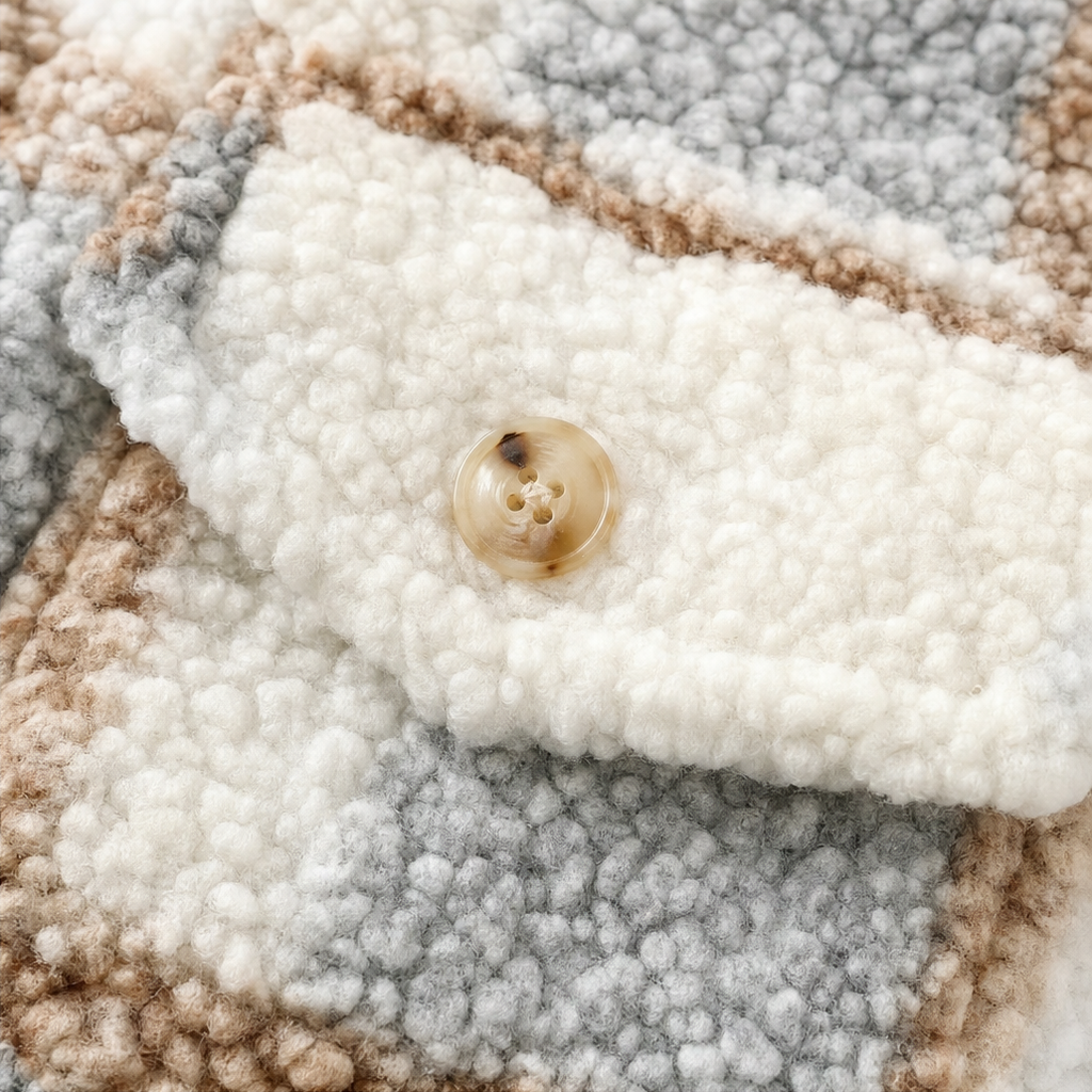 Harper | Women's Plaid Shacket | Sherpa Fleece · PNY