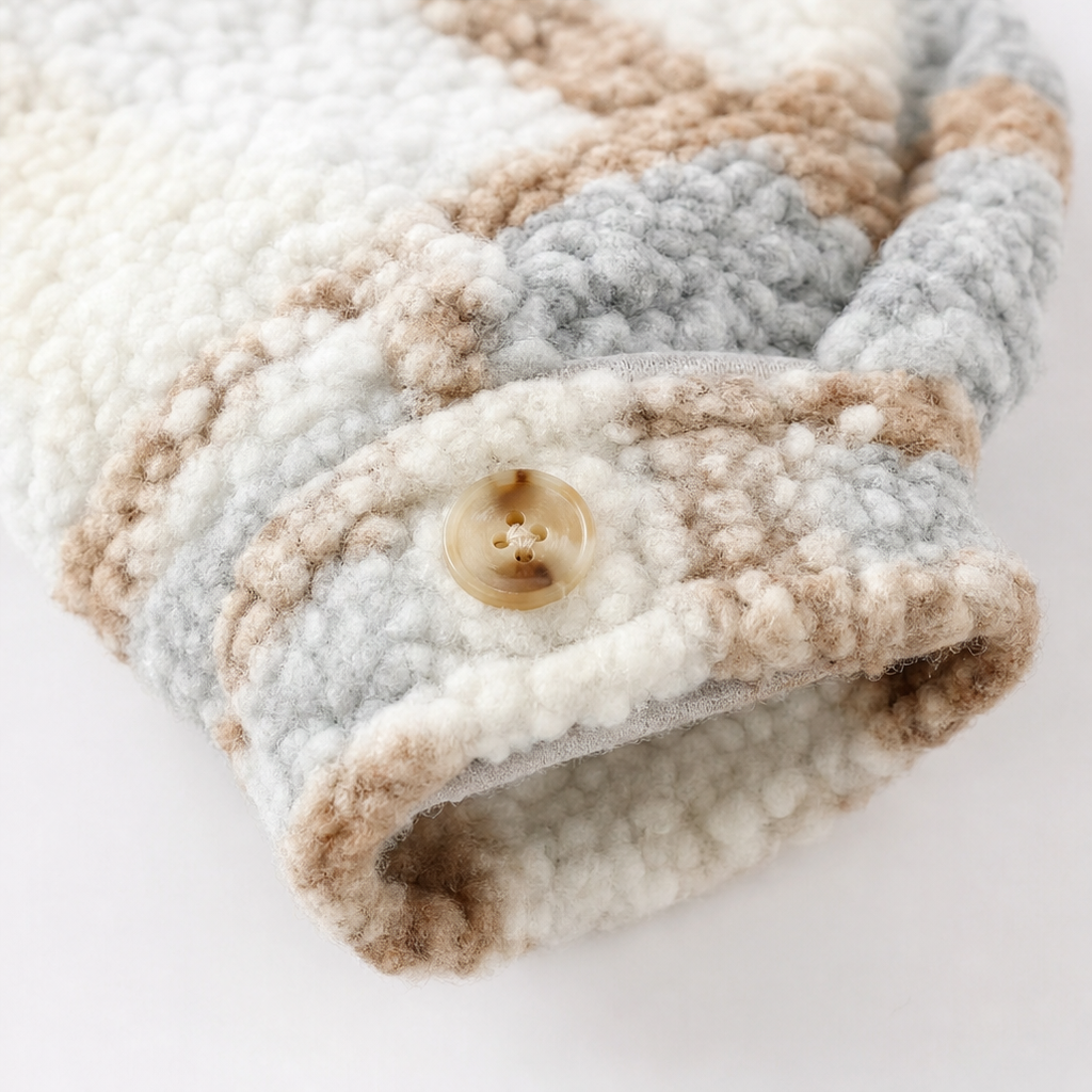 Harper | Women's Plaid Shacket | Sherpa Fleece · PNY
