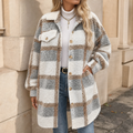 Harper | Women's Plaid Shacket | Sherpa Fleece