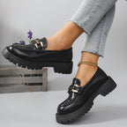Harper | Women's Platform Loafers | Metal Buckle · PNY