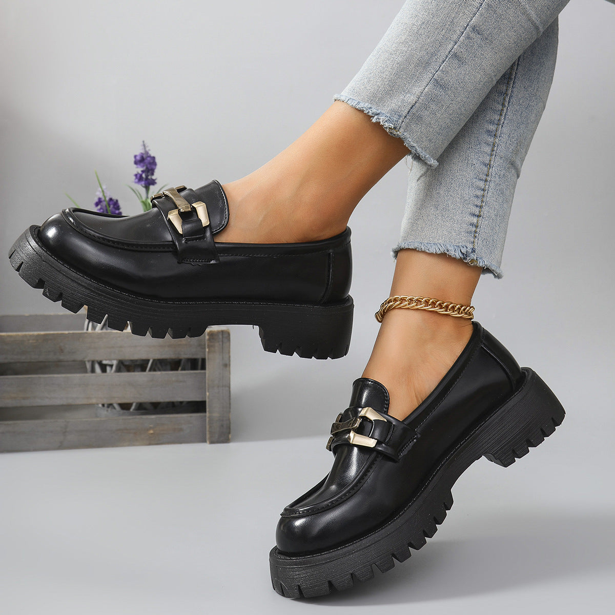 Harper | Women's Platform Loafers | Metal Buckle · PNY