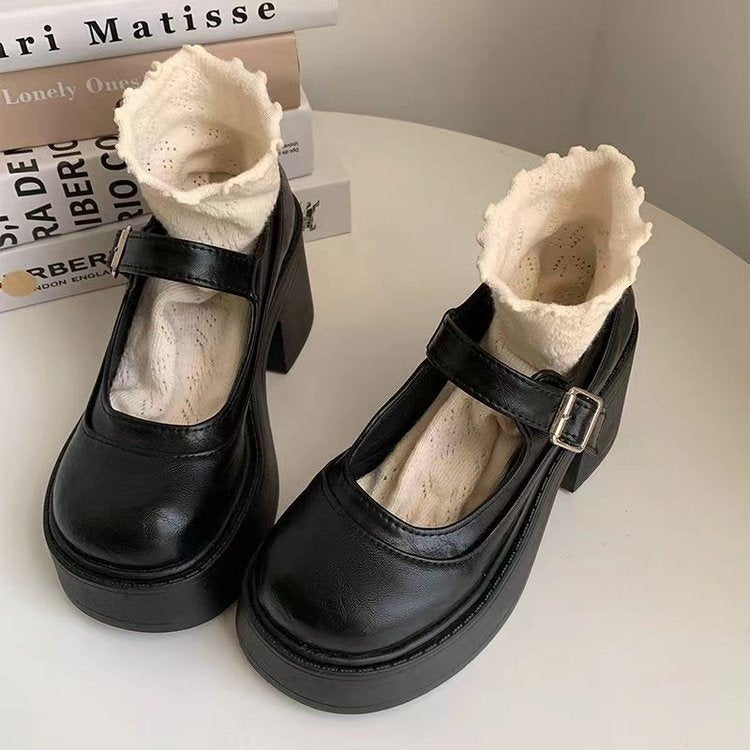 Harper | Women's Platform Mary Jane Heels | Buckle Strap · PNY