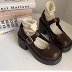 Harper | Women's Platform Mary Jane Heels | Buckle Strap · PNY