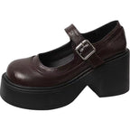 Harper | Women's Platform Mary Jane Heels | Buckle Strap · PNY