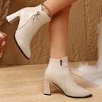 Harper | Women's Pointed-Toe Boots | Block Heel · PNY