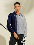 Harper | Women's Quarter-Zip Sweatshirt | Colorblock Golf · PNY