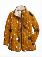 Harper | Women's Quilted Jacket | Cat Print · PNY