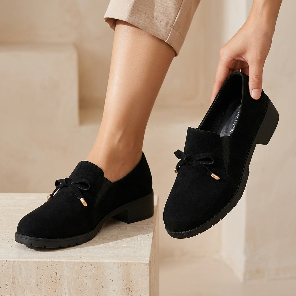Harper | Women's Slip-On Loafers | Bow Detail · PNY