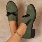 Harper | Women's Slip-On Loafers | Bow Detail · PNY