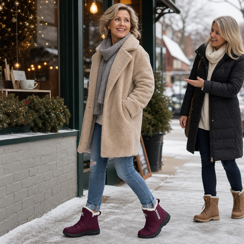 Harper | Women's Slip-On Snow Boots | Fleece-Lined · PNY