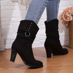 Harper | Women's Slouchy Boots | Block Heel · PNY