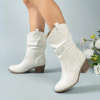 Harper | Women's Slouchy Boots | Block Heel · PNY