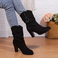 Harper | Women's Slouchy Boots | Block Heel