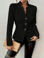 Harper | Women's Textured Blazer | Button-Front · PNY