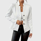 Harper | Women's Textured Blazer | Button-Front · PNY