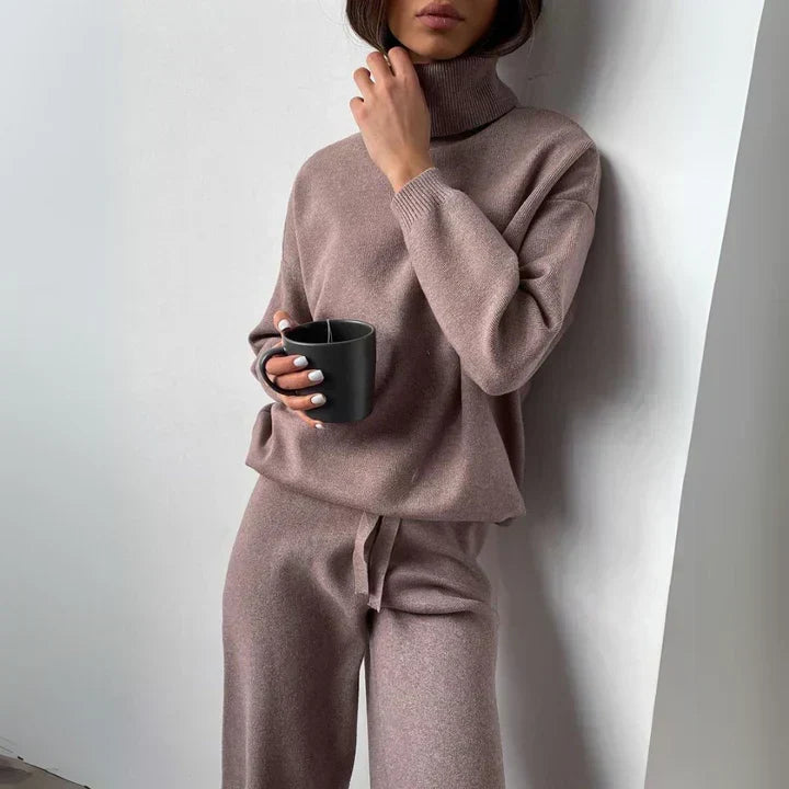 Harper | Women's Turtleneck Loungewear Set | Knit · PNY
