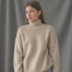 Harper | Women's Turtleneck Sweater | Ribbed Cuffs · PNY