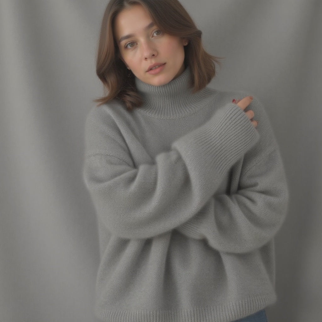 Harper | Women's Turtleneck Sweater | Ribbed Cuffs · PNY