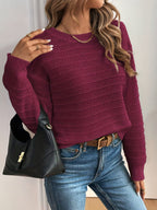 Harper | Women's V-Neck Sweater | Bow Detail · PNY