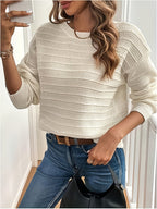Harper | Women's V-Neck Sweater | Bow Detail · PNY