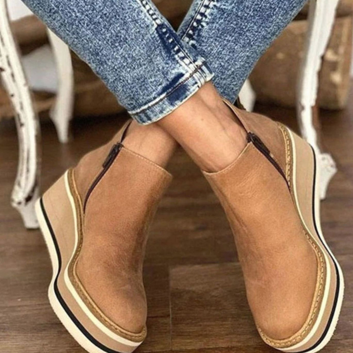 Harper | Women's Wedge Boots | Platform Sole · PNY