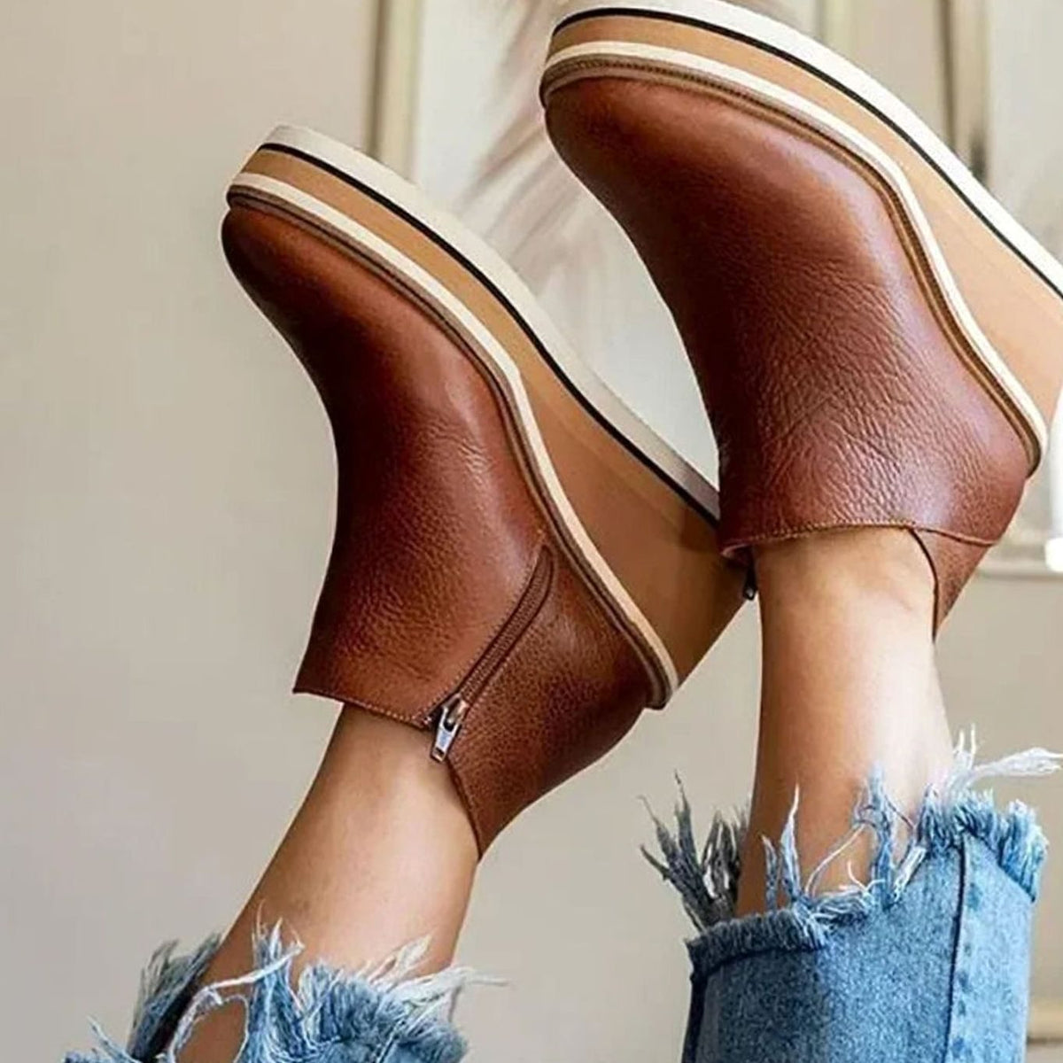 Harper | Women's Wedge Boots | Platform Sole · PNY