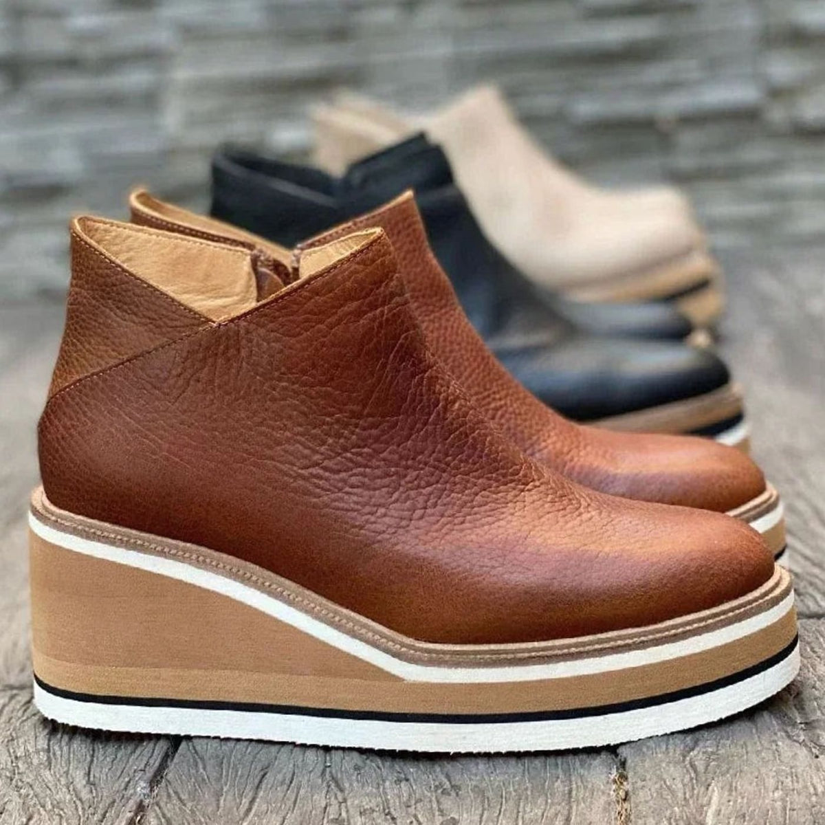 Harper | Women's Wedge Boots | Platform Sole · PNY