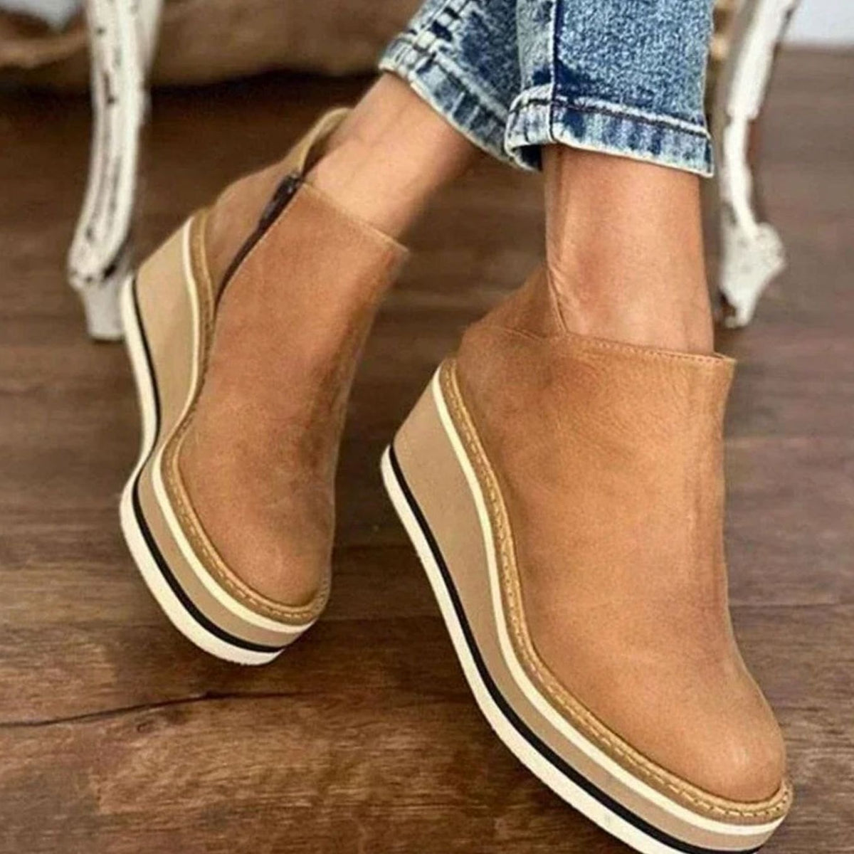 Harper | Women's Wedge Boots | Platform Sole · PNY