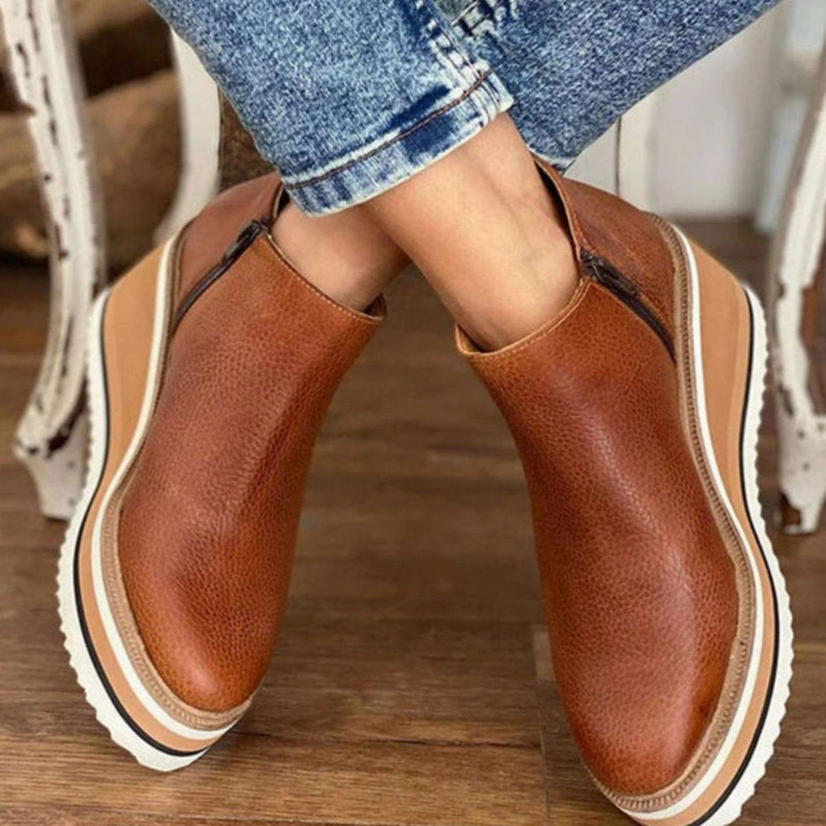 Harper | Women's Wedge Boots | Platform Sole · PNY