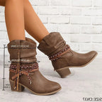 Harper | Women's Western Boots | Braided Strap · PNY
